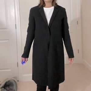 Black wool coat from Zara
